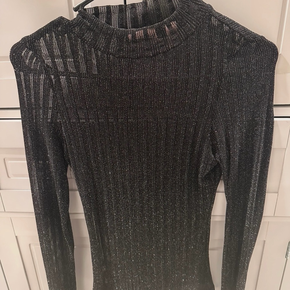 Willow Black Shimmer Top